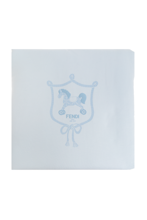 Blanket with logo od Fendi Kids