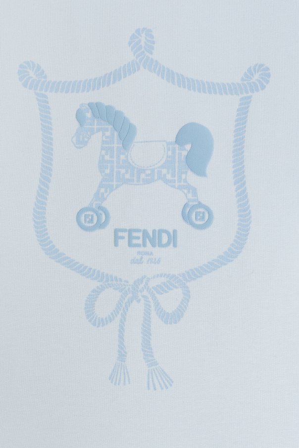 Fendi Kids Blanket with logo