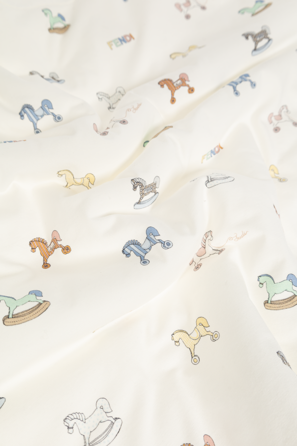 Fendi Kids Ocieplany kocyk niemowlęcy