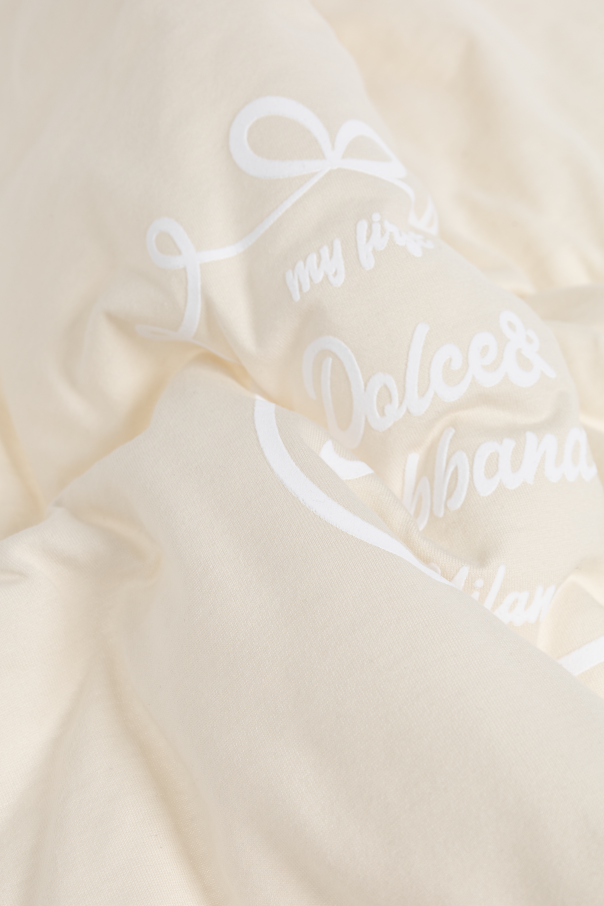 Dolce & Gabbana Kids Manta para bebé con logo