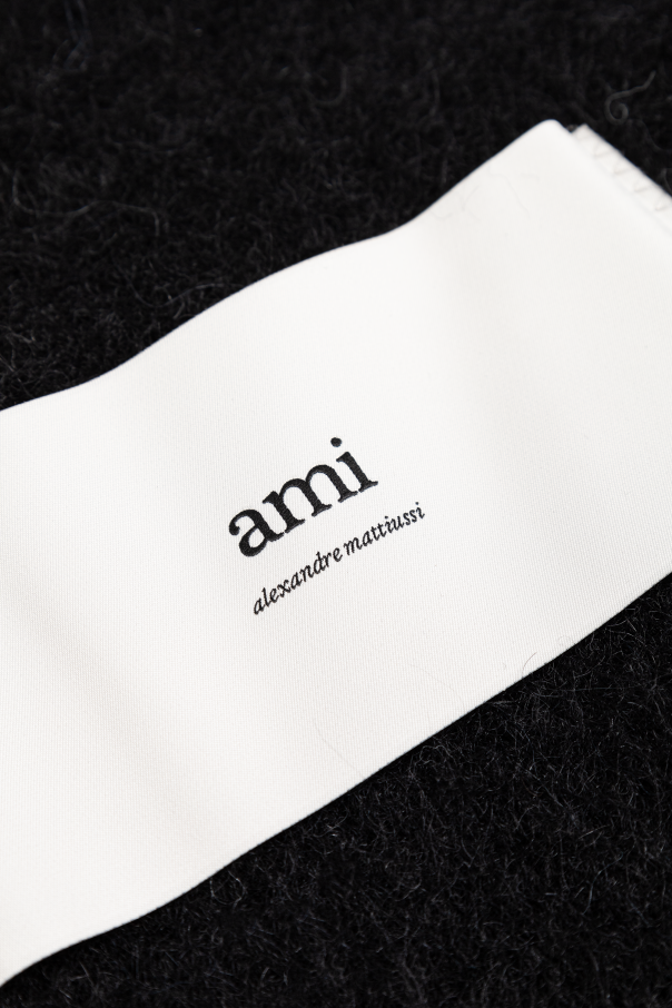 Ami Alexandre Mattiussi Blanket with logo patch