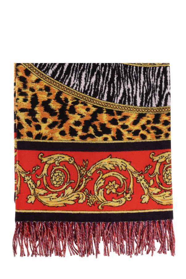 Wool blanket with fringes od Versace Home