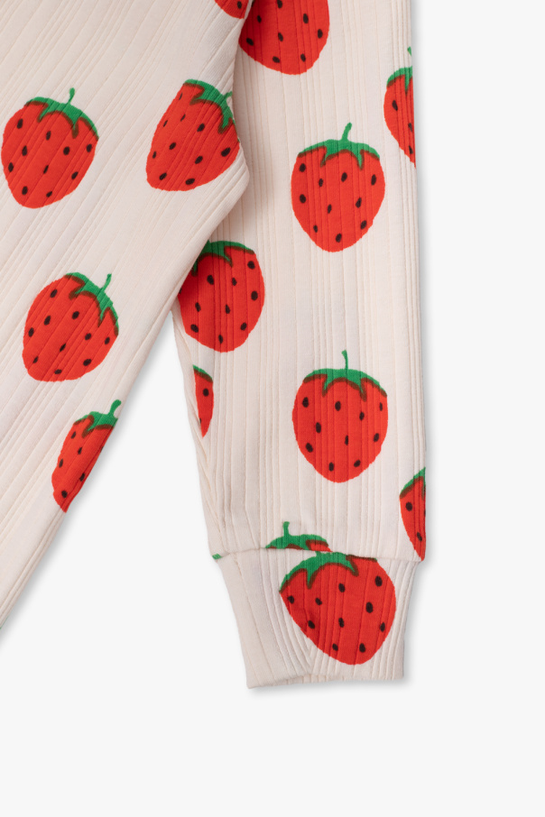 Mini Rodini Jumpsuit with motif of strawberries