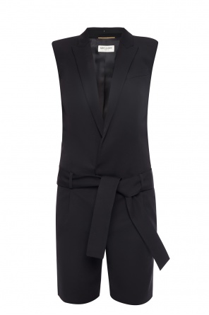 Belted jumpsuit od Saint Laurent