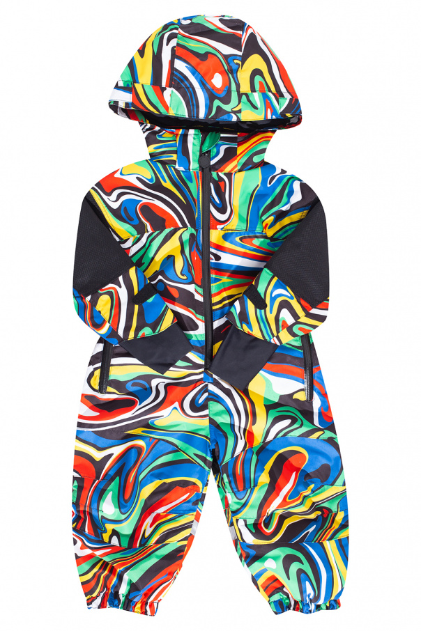 stella Blau McCartney Kids Hooded ski jumpsuit