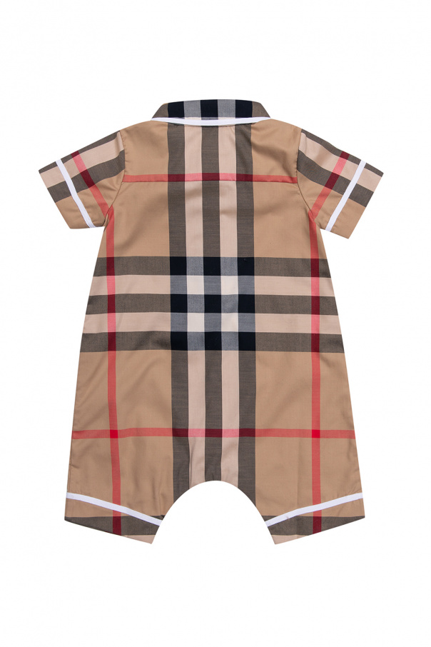 Burberry sneakers Kids Checked jumpsuit