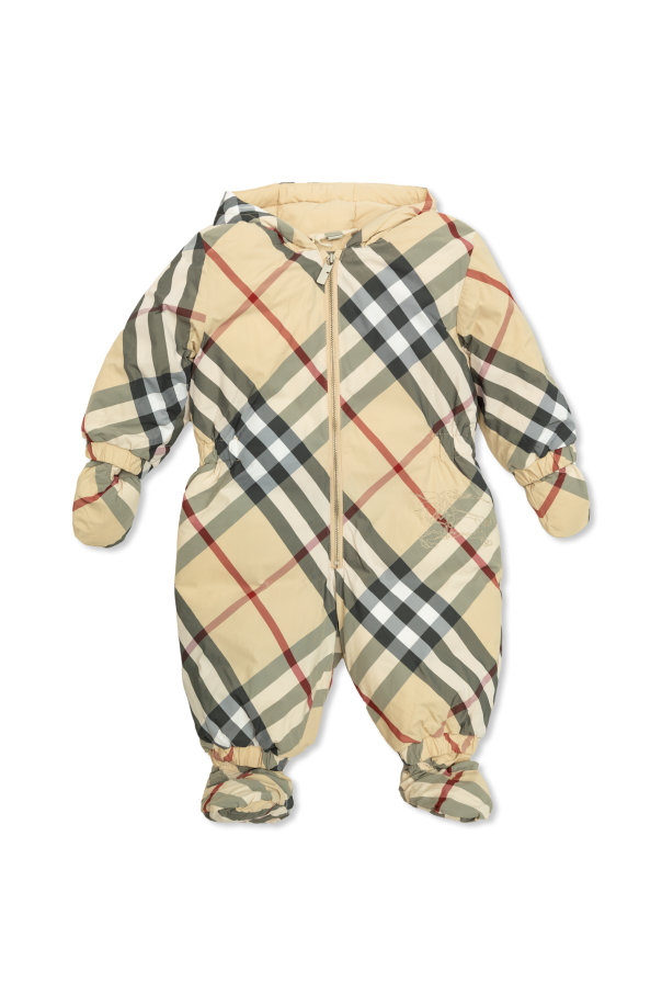 Burberry Kids Puchowy kombinezon