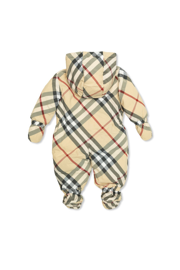 Burberry Kids Puchowy kombinezon