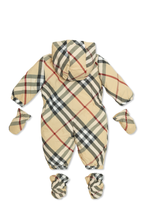 Burberry Kids Puchowy kombinezon