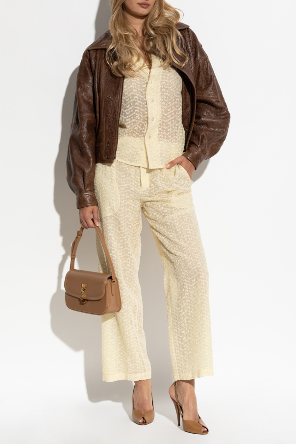 Saint Laurent Conjunto: camisa y pantalones