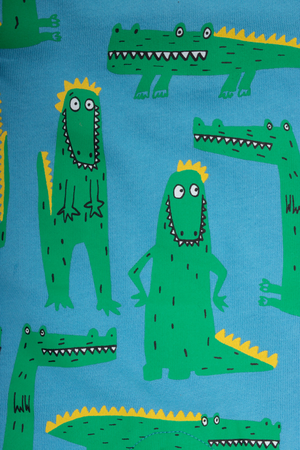 Stella McCartney Kids Playsuit with crocodile motif