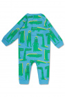 Stella McCartney Kids Z_Code_Z Exclusives Stella Muiltjes met hak en staafje tussen de tenen in limoengroen