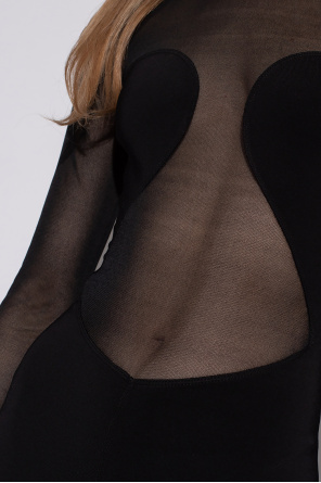 Alaïa Bodysuit with sheer inserts