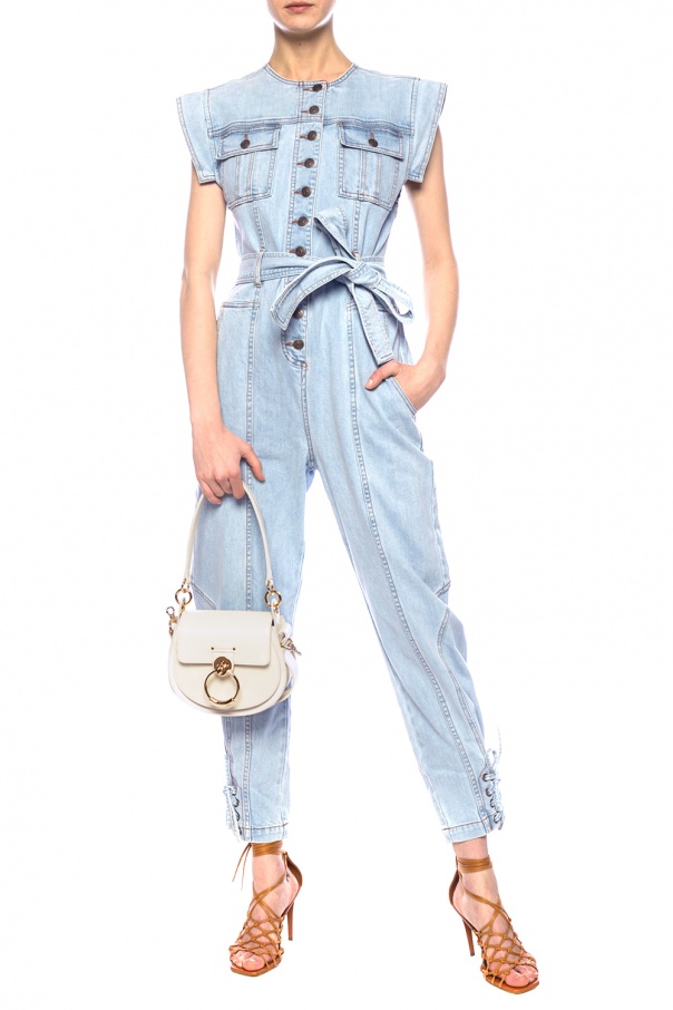 ulla johnson adair denim jumpsuit