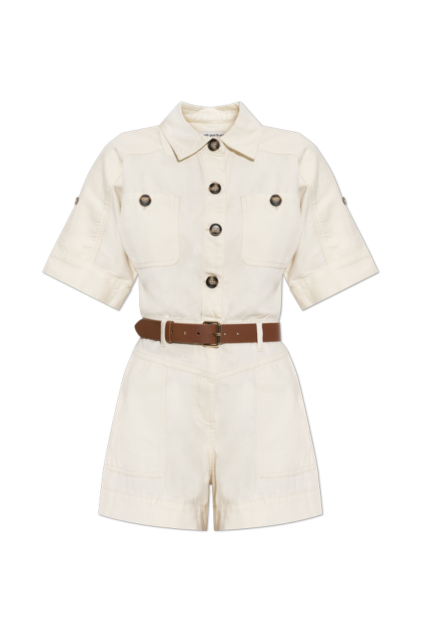 Jumpsuit with belt od Self-Portrait