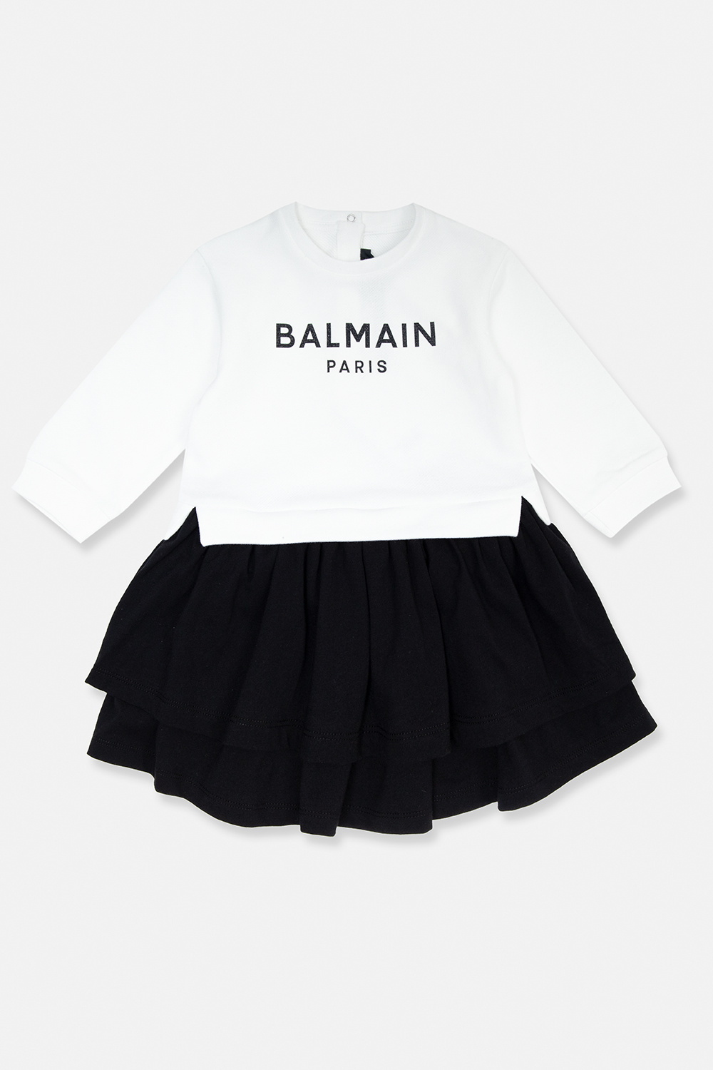 balmain Top Kids Dress with logo