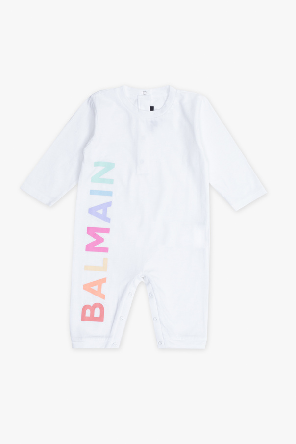 balmain couture Kids Jumpsuit with logo