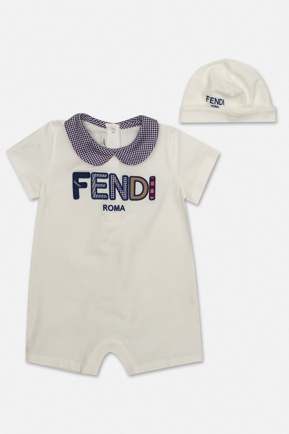Fendi Kids Romper suit & beanie