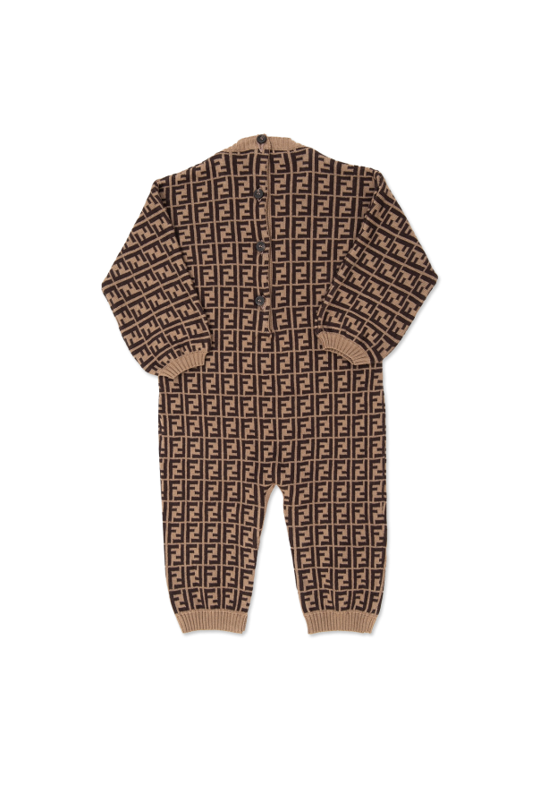 Fendi Kids Patterned romper suit