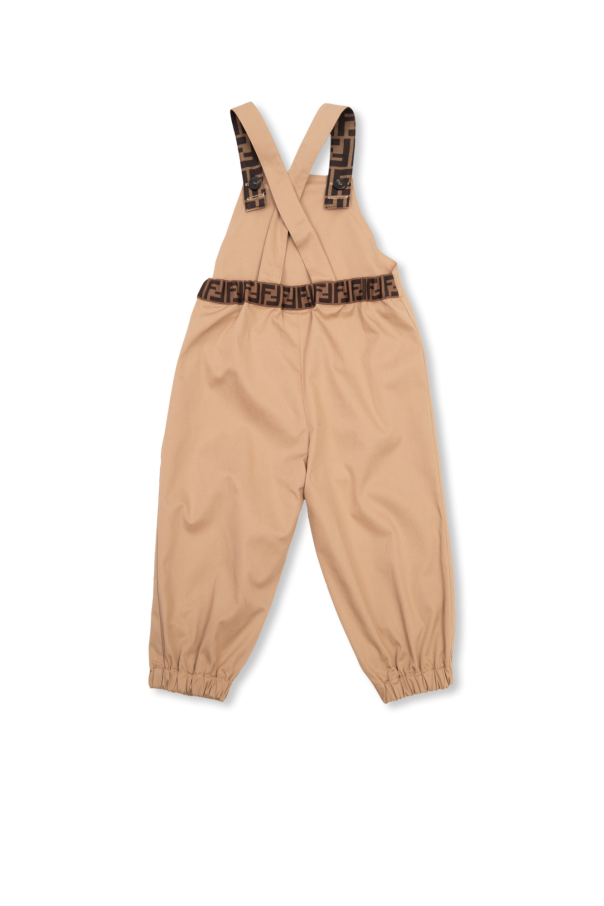 fendi Girl Kids Jumpsuit with logo