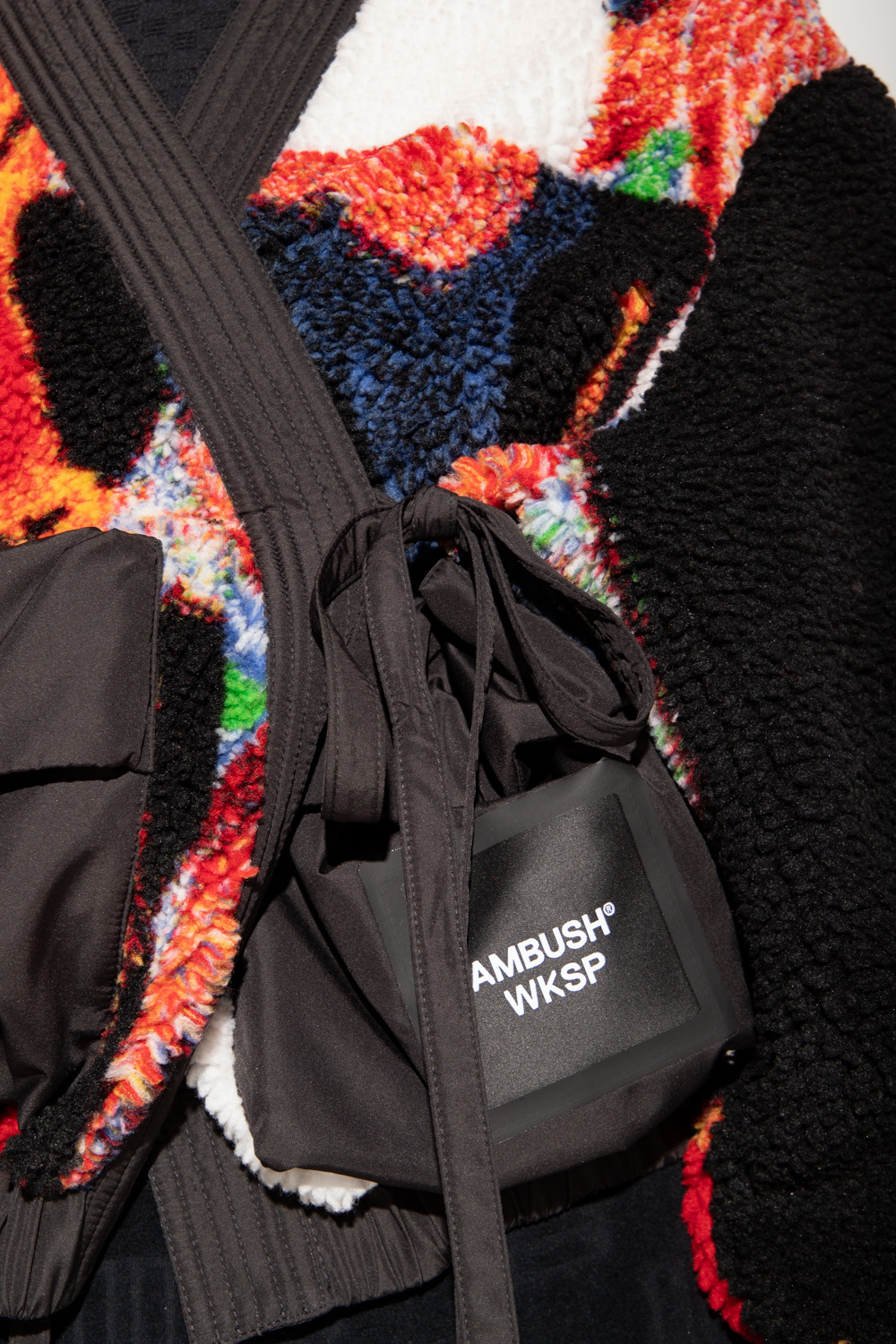 Ambush Patterned fleece sweatshirt