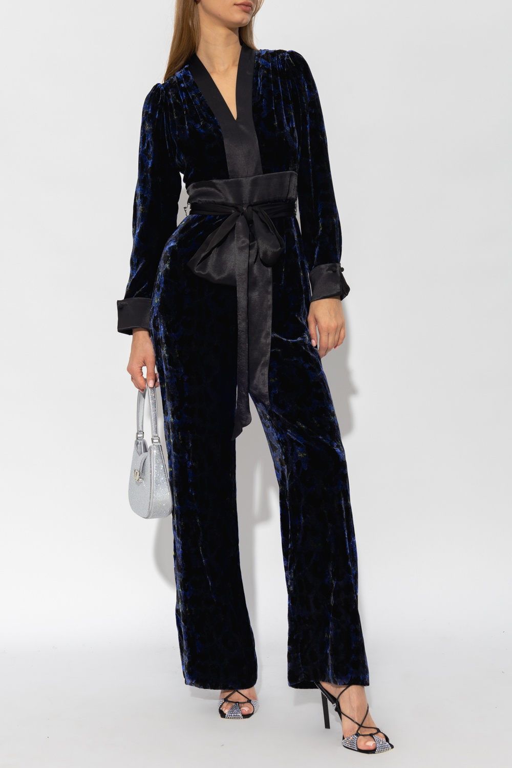 Diane Von Furstenberg ‘Vegas’ velour jumpsuit