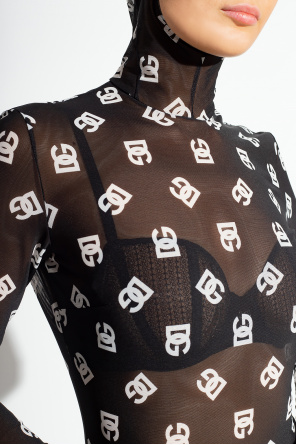 Dolce & Gabbana 60s-print dolce & Gabbana logo-waistband silk boxer shorts