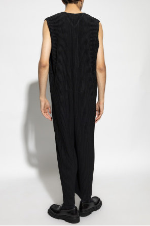 Homme Plissé Issey Miyake Pleated Sleeveless Jumpsuit