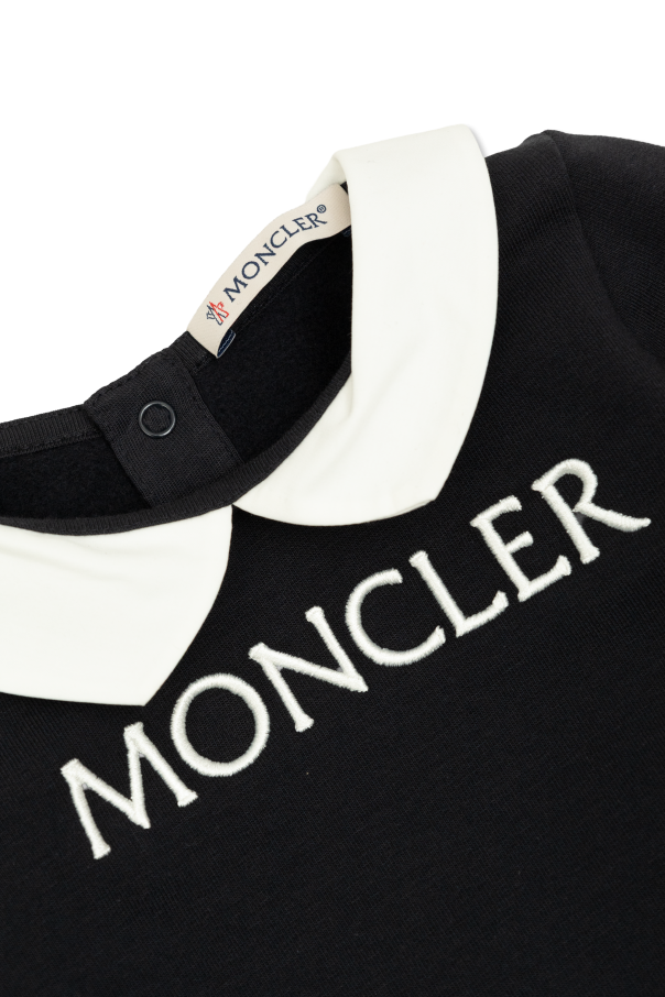 Moncler Enfant Baby-Strampler mit gesticktem Logo