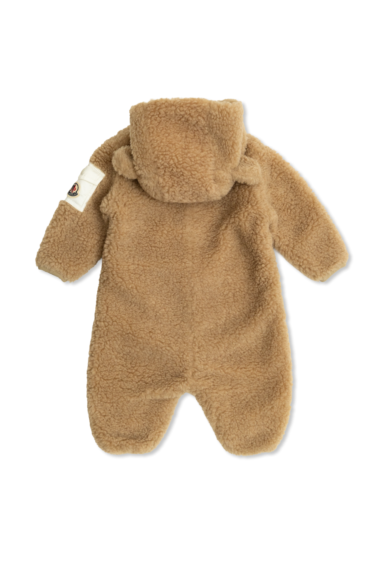 Moncler Enfant Furry baby romper with hood | Kids's Baby (0-36 months ...