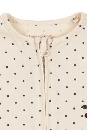 Konges Sløjd Baby sleepsuit with polka dots
