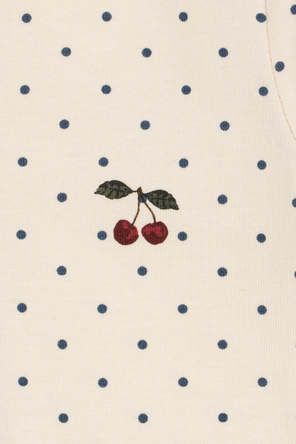 Konges Sløjd Baby sleepsuit with polka dots
