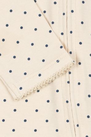 Konges Sløjd Baby sleepsuit with polka dots