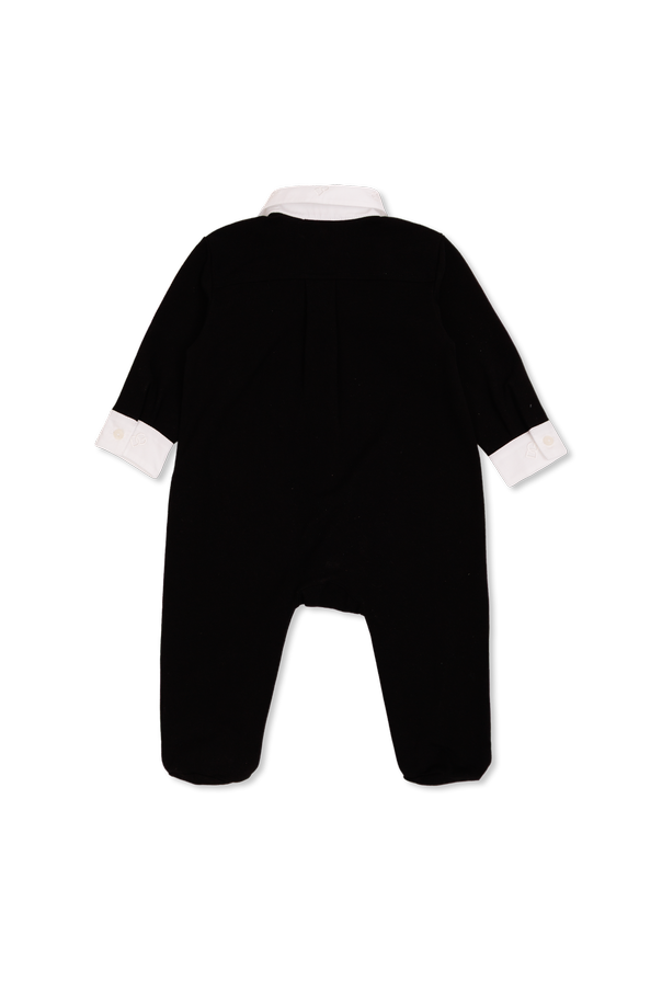 Dolce & Gabbana Kids Baby sleepsuit with detachable bow tie