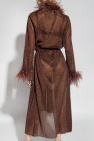 Oseree Coat with ostrich feathers