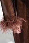 Oseree Coat with ostrich feathers