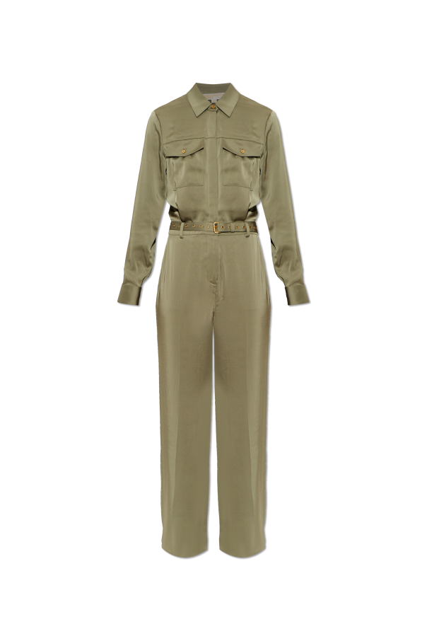 Satin jumpsuit with belt od Michael Michael Kors