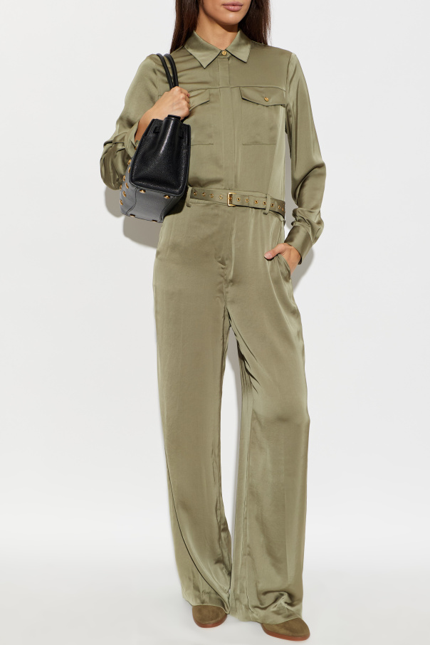 Michael Michael Kors Macacão acetinado com cinto