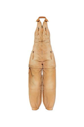 Macacão de ganga com ombros descobertos