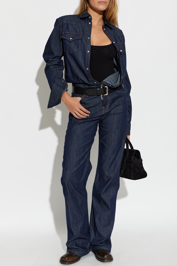 Dsquared2 Denim jumpsuit with long sleeves