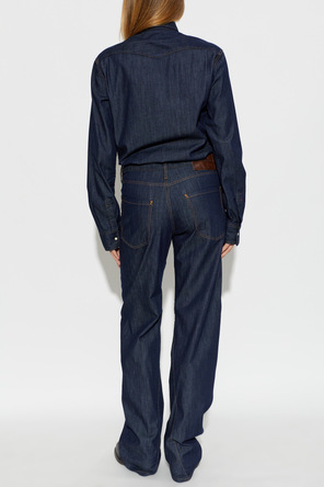 Dsquared2 Denim jumpsuit with long sleeves