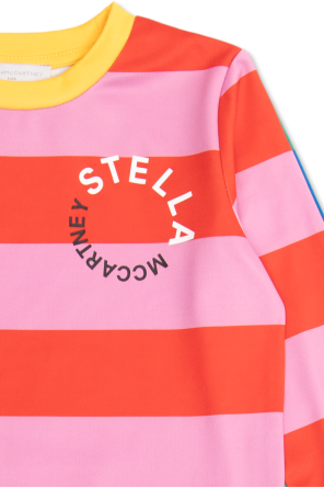 Stella McCartney Kids Thermal top and trousers rouge set