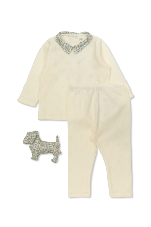 Set: Bluse, Hose und Teddybär