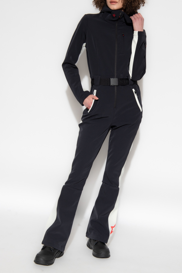 Perfect Moment BLACK Ski suit with logo