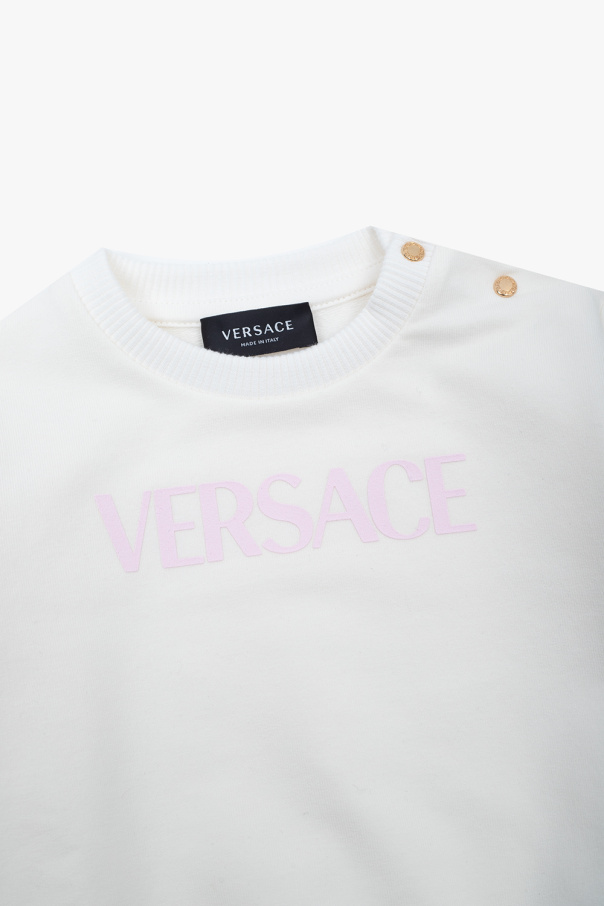 Versace Kids velveteen oscar short sleeved shirt item