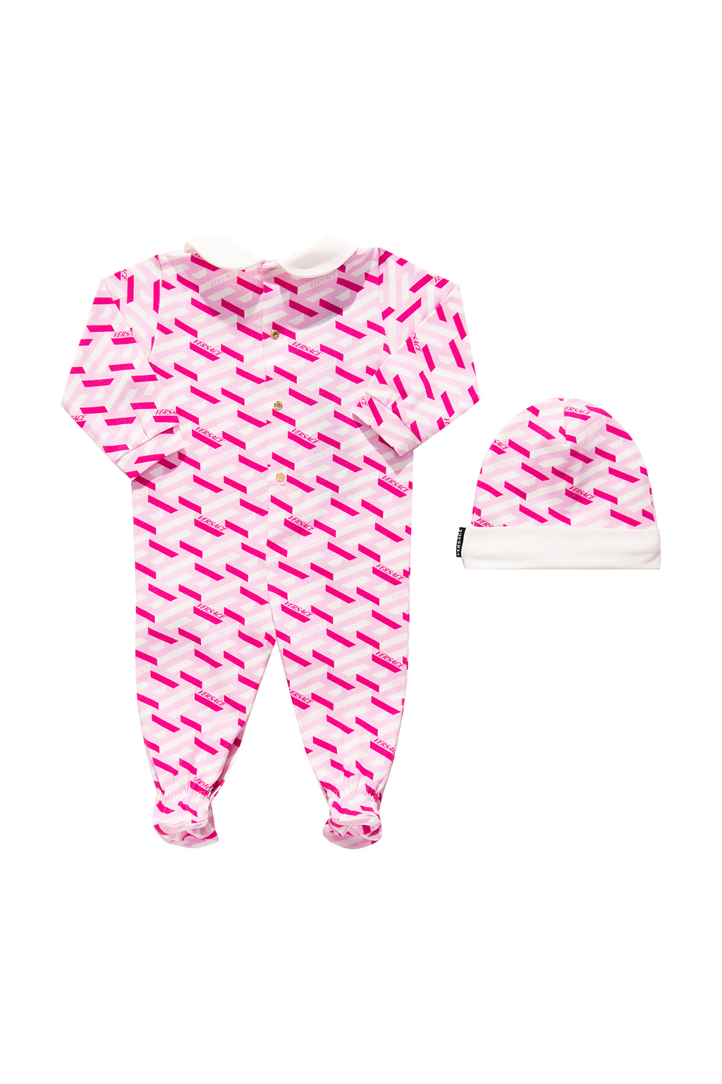 Versace Young Babygrow & hat Racquet set