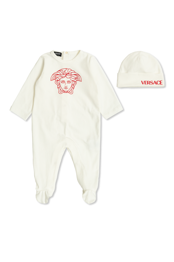 Versace Kids Set: onesie and hat