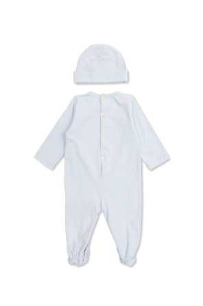 Versace Kids Infant onesie set, cap