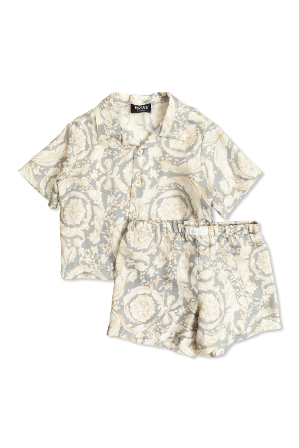 Set: polo shirt and shorts od Versace Kids