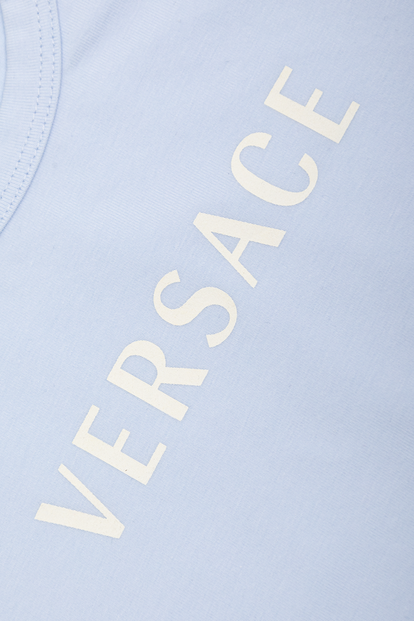 Versace Kids Детски комплект (тениска и шорти) с принт „Delayed Outline Barocco“